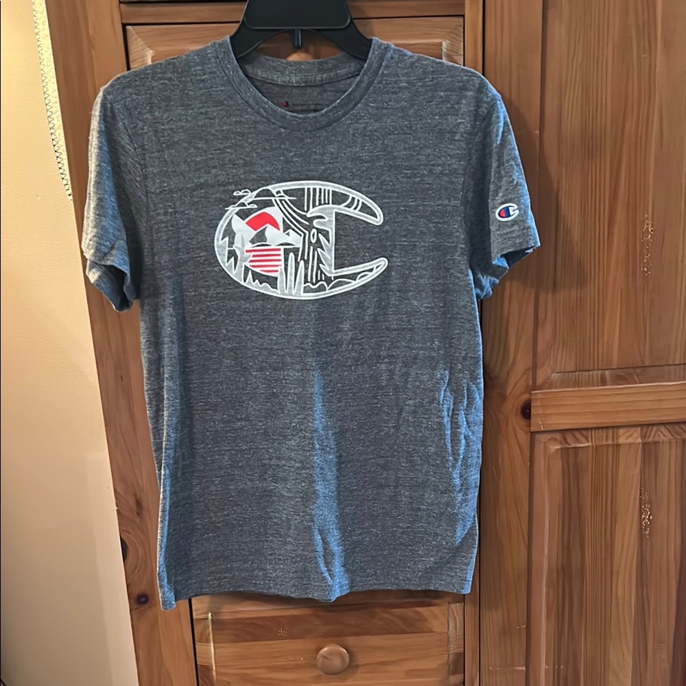 Champion Gray T-shirt with Athletic Logo
